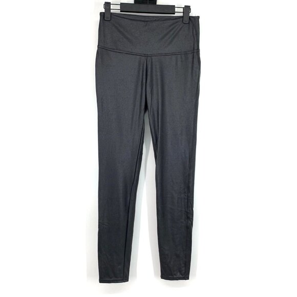 Time and Tru Leggings Black Pull On Faux Leather - Picture 3 of 11